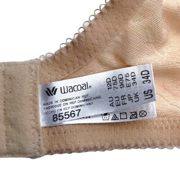 Wacoal Full Coverage Underwire Bra sz 34D * Jacquard Seamless Awareness Soft Cup - Picture 7 of 7